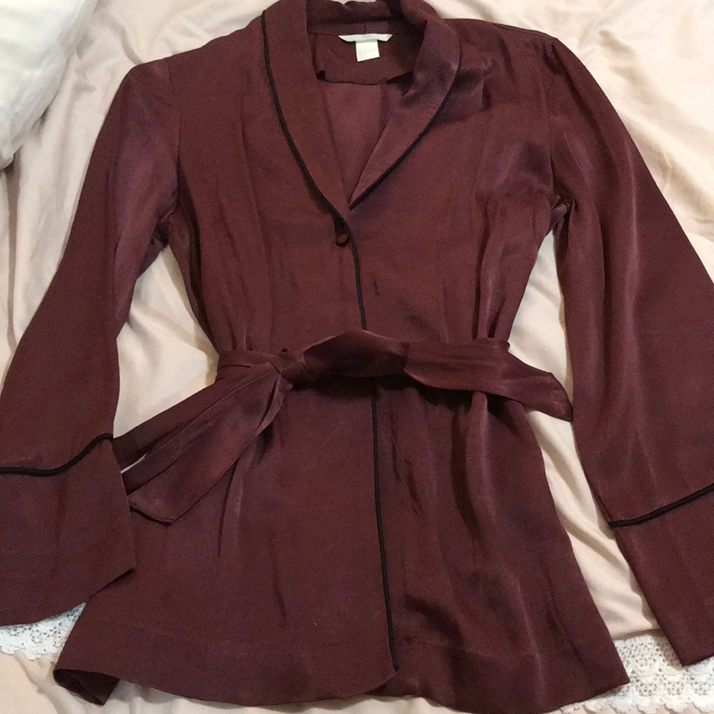 Silk wrap top